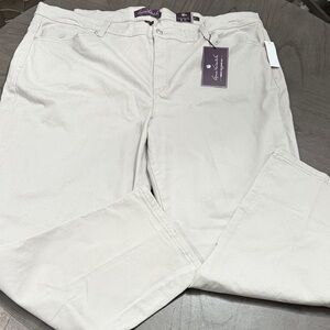 Gloria Vanderbilt Beige Denim Jeans